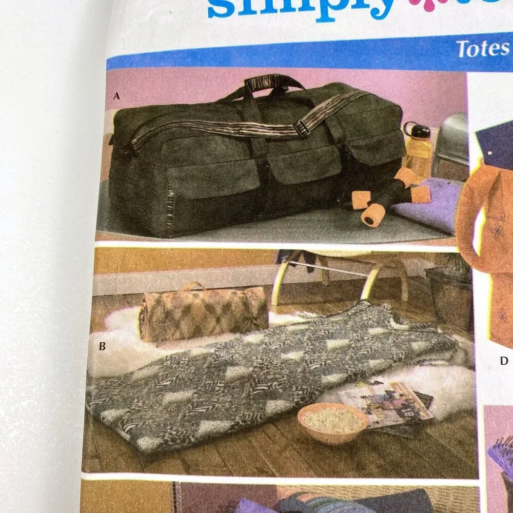 Simplicity Pattern 4535 Simply Teen Totes & Organizers y2k 2005 VTG Uncut FF